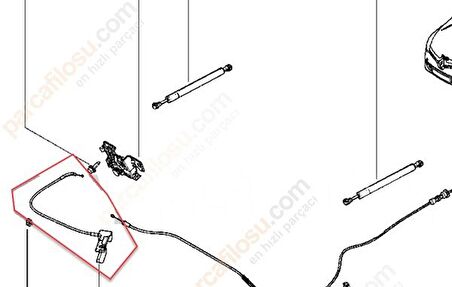 Renault Captur Ön Kaput Kilit [Orjinal] (656231342R)